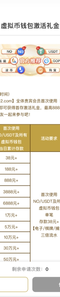 【威尼斯人742】首次用钱包存38送38，1倍水